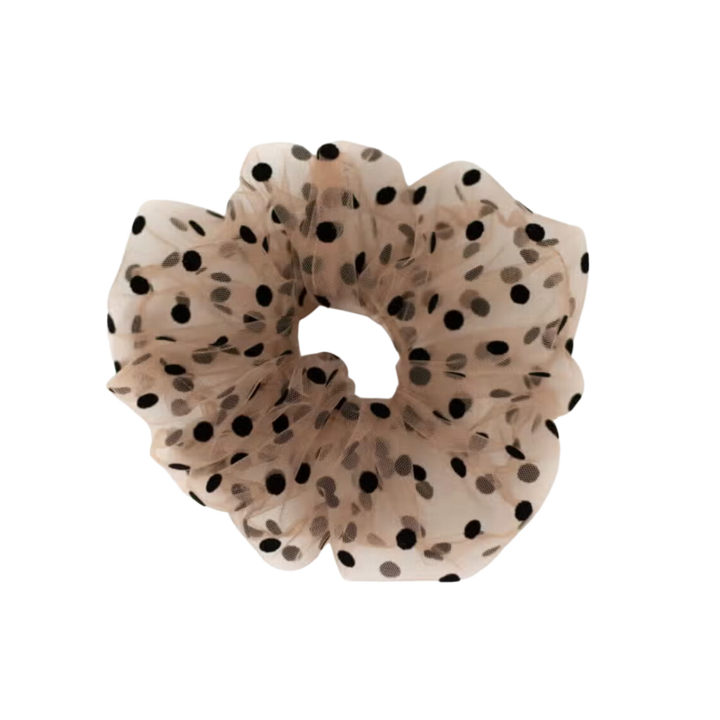 Dotted Tulle Cloud Scrunchie