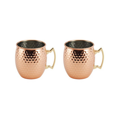 Copper Plated Moscow Mule Mugs (Set of 2)