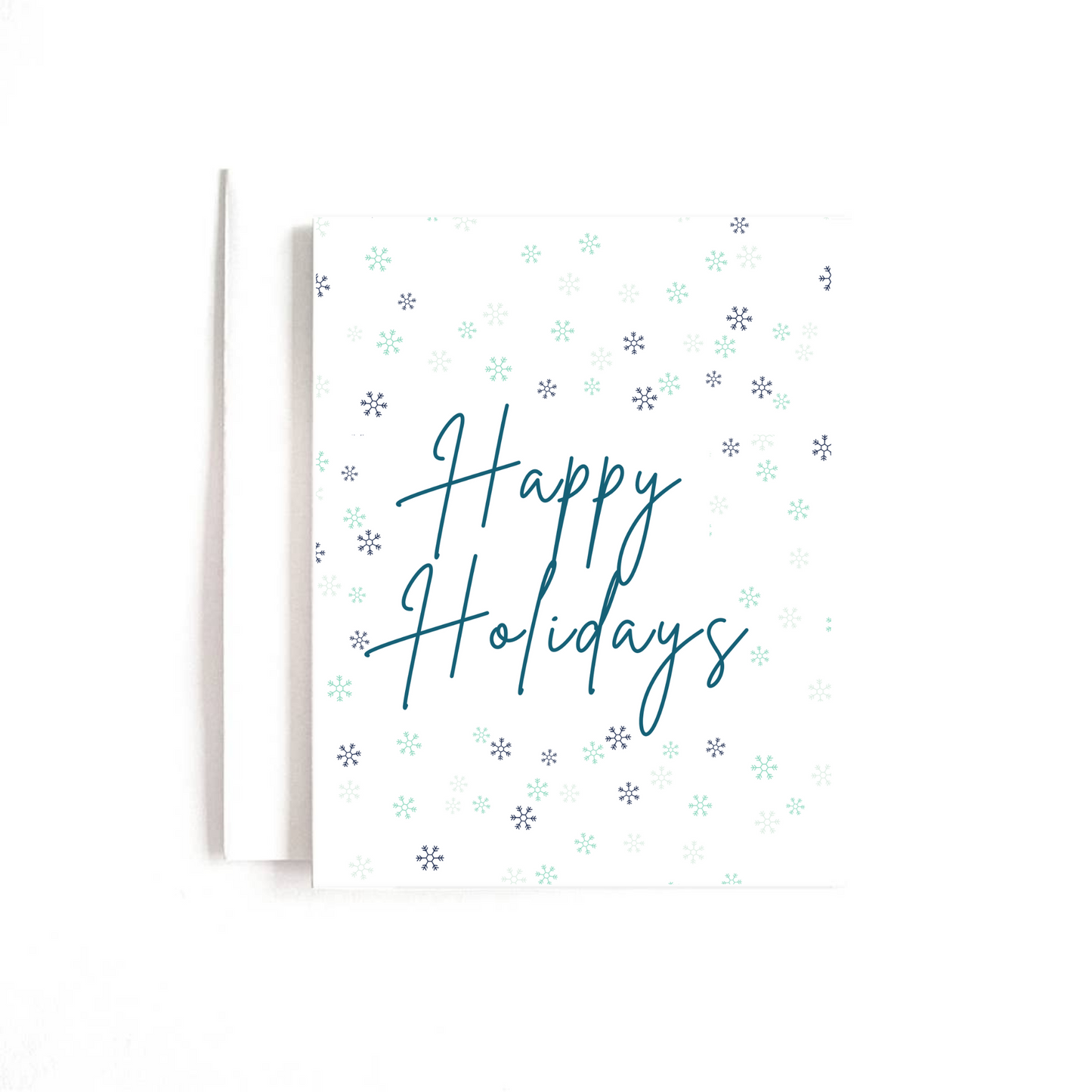 Happy Holidays Snowflake Card