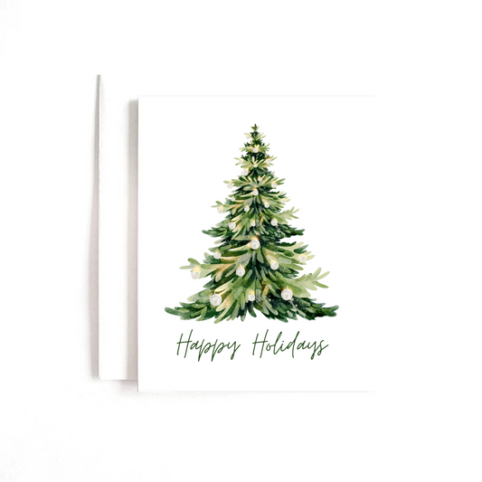 Happy Holidays Tree Card