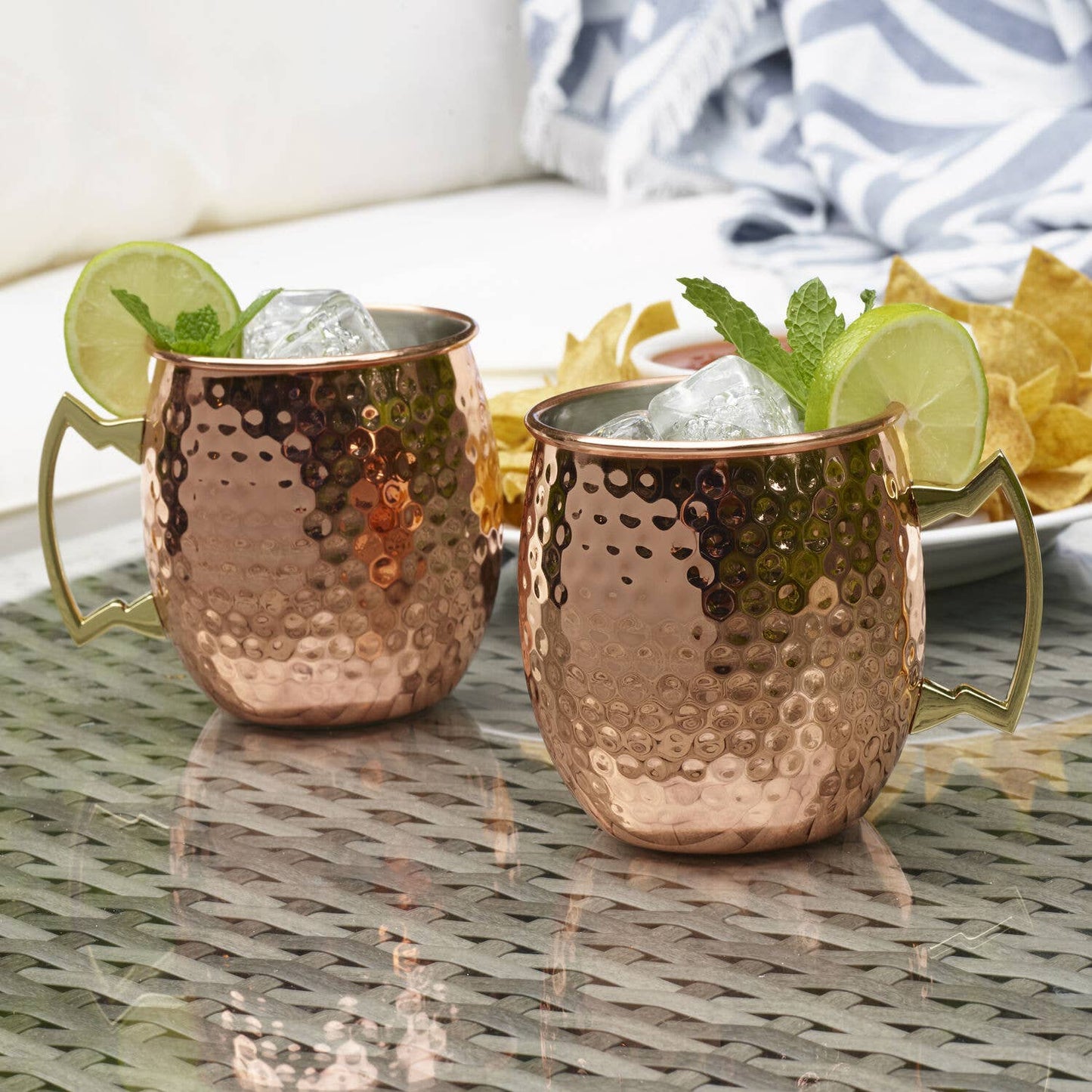 Copper Plated Moscow Mule Mugs (Set of 2)