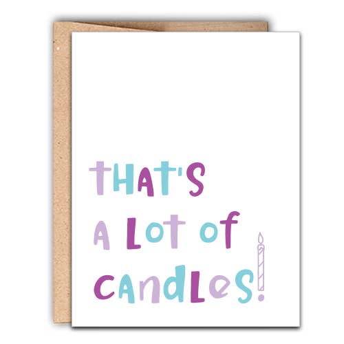 That's a Lot of Candles! Letterpress Card