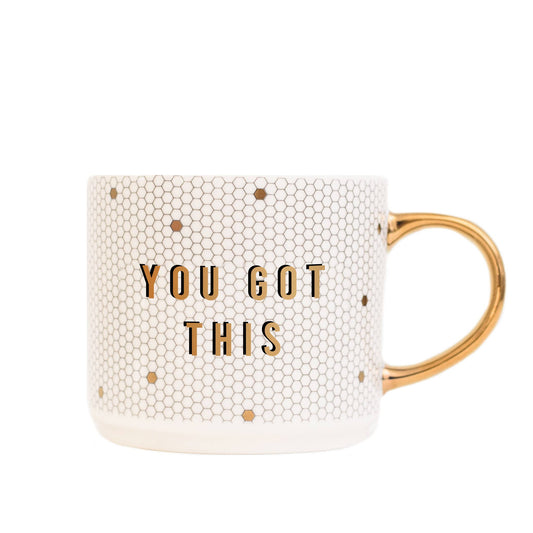 You Got This Gold Tile Coffee Mug