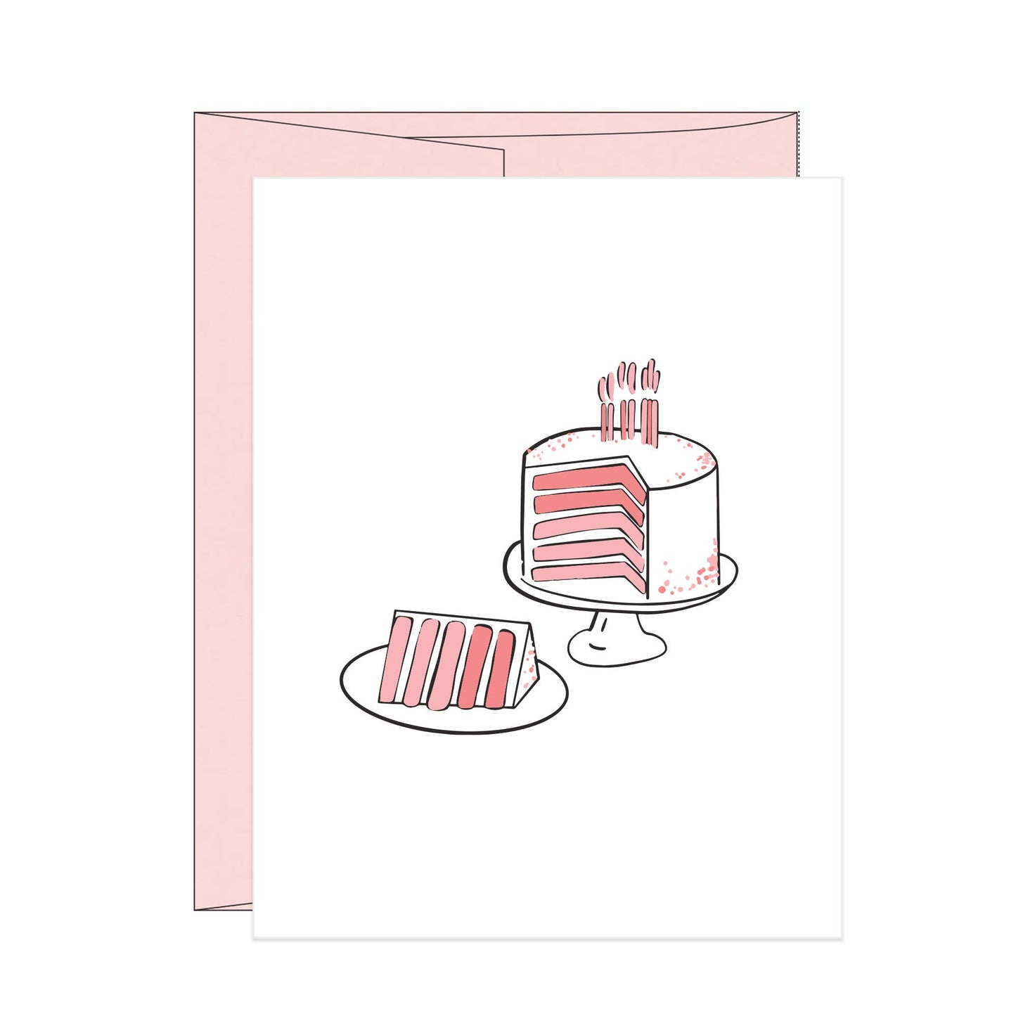 Birthday Cake Letterpress Card